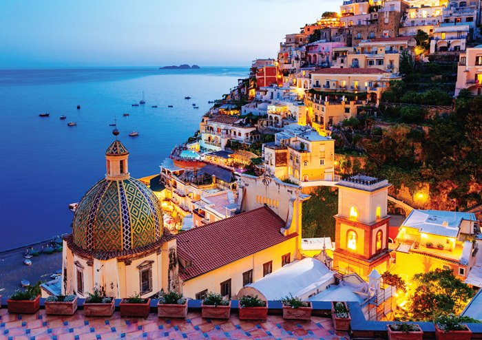 Puzzle Magnolia Paisaje de Positano, Italia de 1500 Piezas