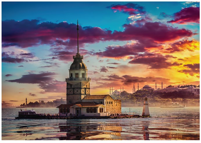 Puzzle Magnolia Torre de Maiden de 1500 Piezas
