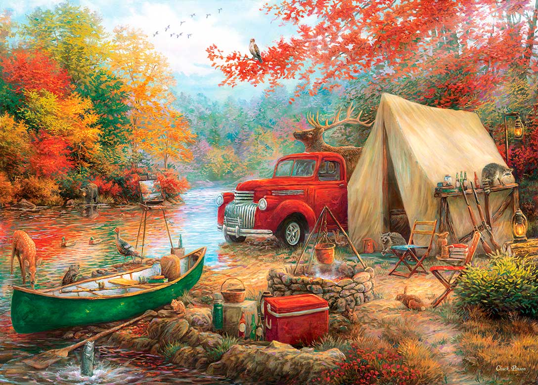 Puzzle MasterPieces Acampada al Aire Libre de 1000 Piezas