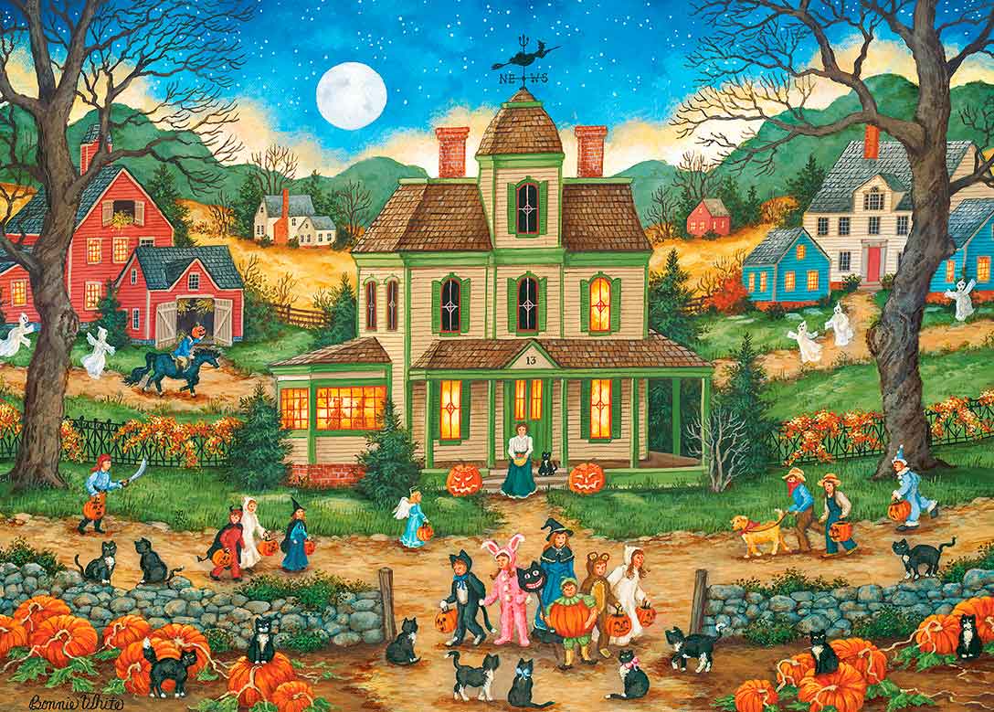 Puzzle MasterPieces Noche de Halloween de 1000 Piezas