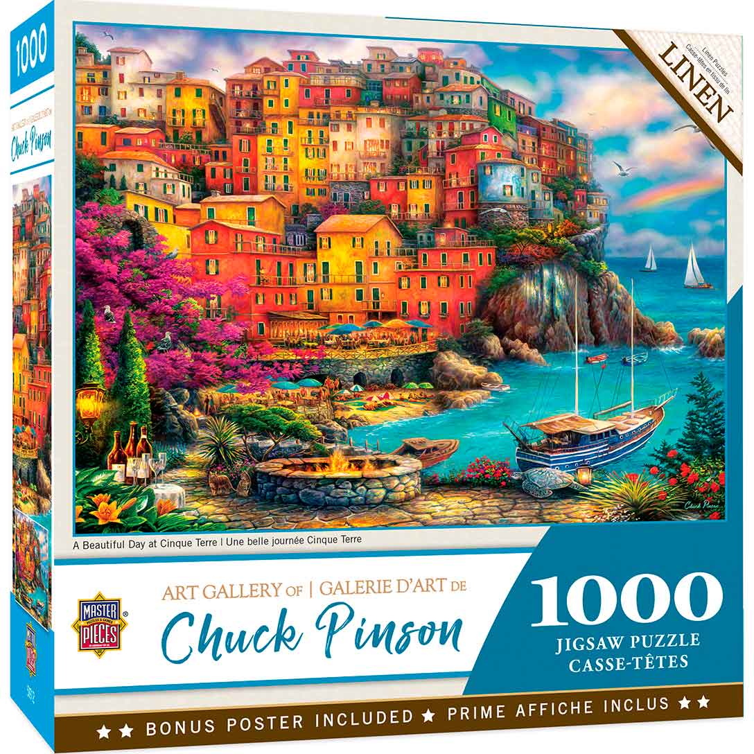 Puzzle MasterPieces Un Bello Día en Cinque Terre de 1000 Piezas