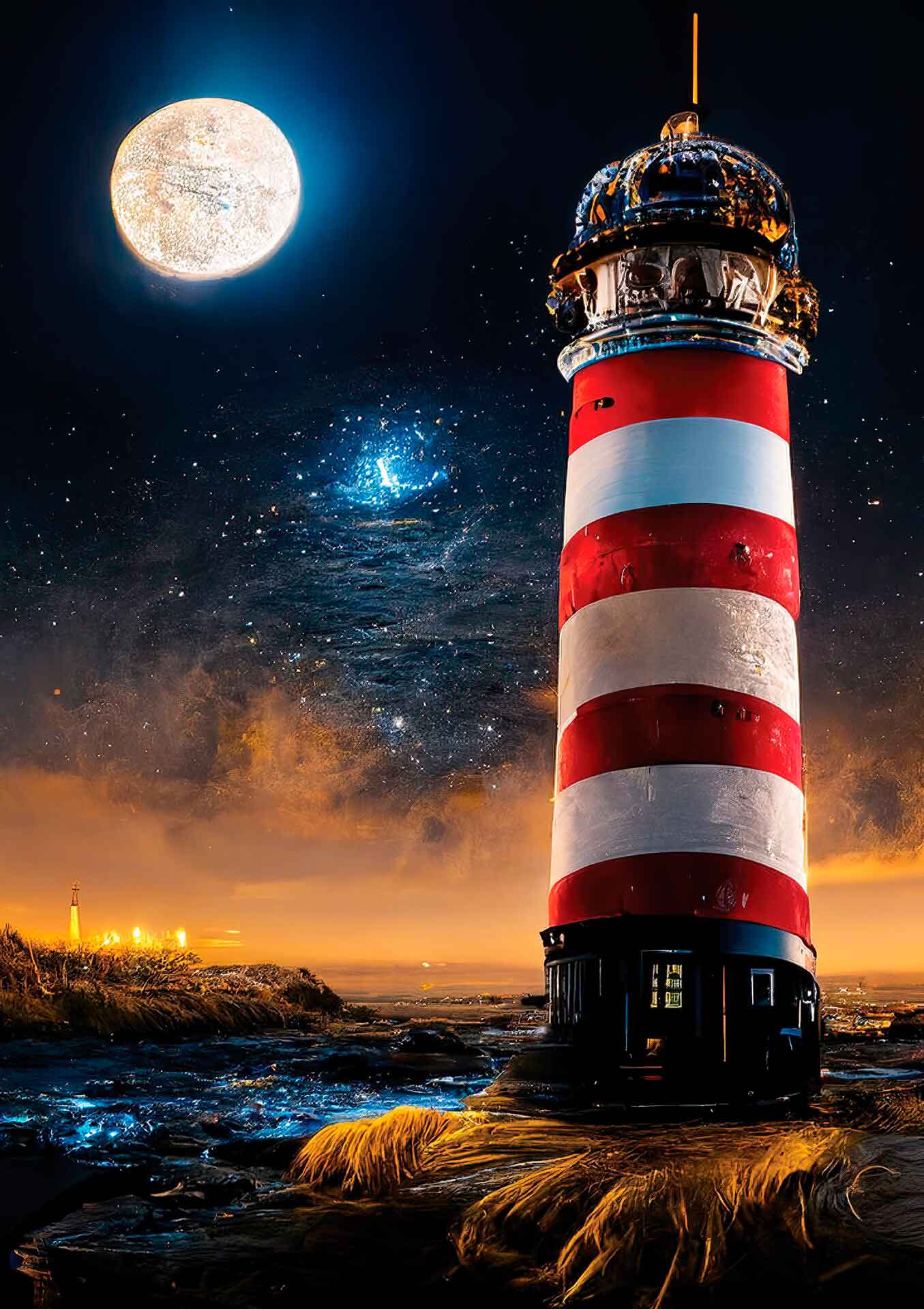 Puzzle Neón Art Puzzle El Faro de las Estrellas de 1000 Pzs