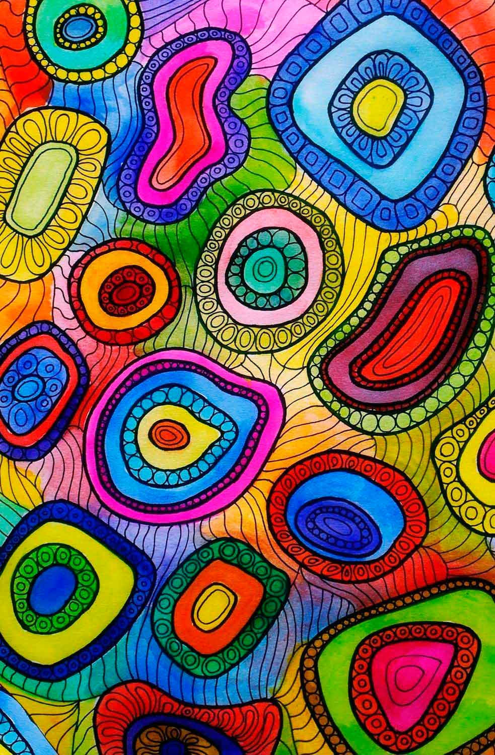 Puzzle Nova Burbujas de Colores de 1000 Piezas