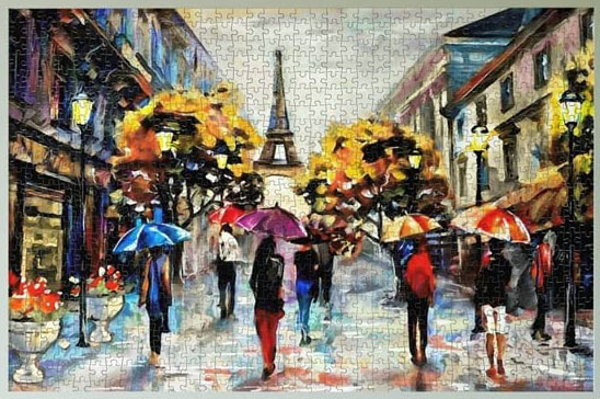 Puzzle Nova Calles Eiffel de 1000 Piezas