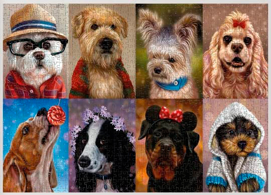 Puzzle Nova Collage de Perros Horizontal de 1000 Piezas