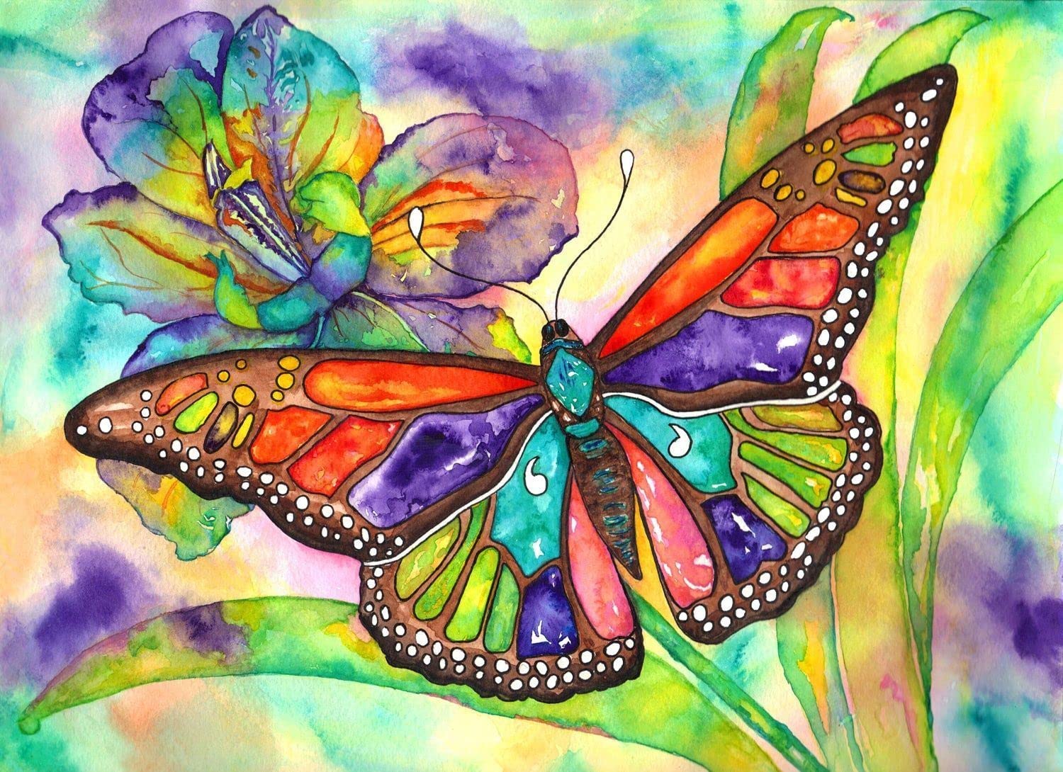 Puzzle Nova Mariposa Colorida de 1000 Piezas