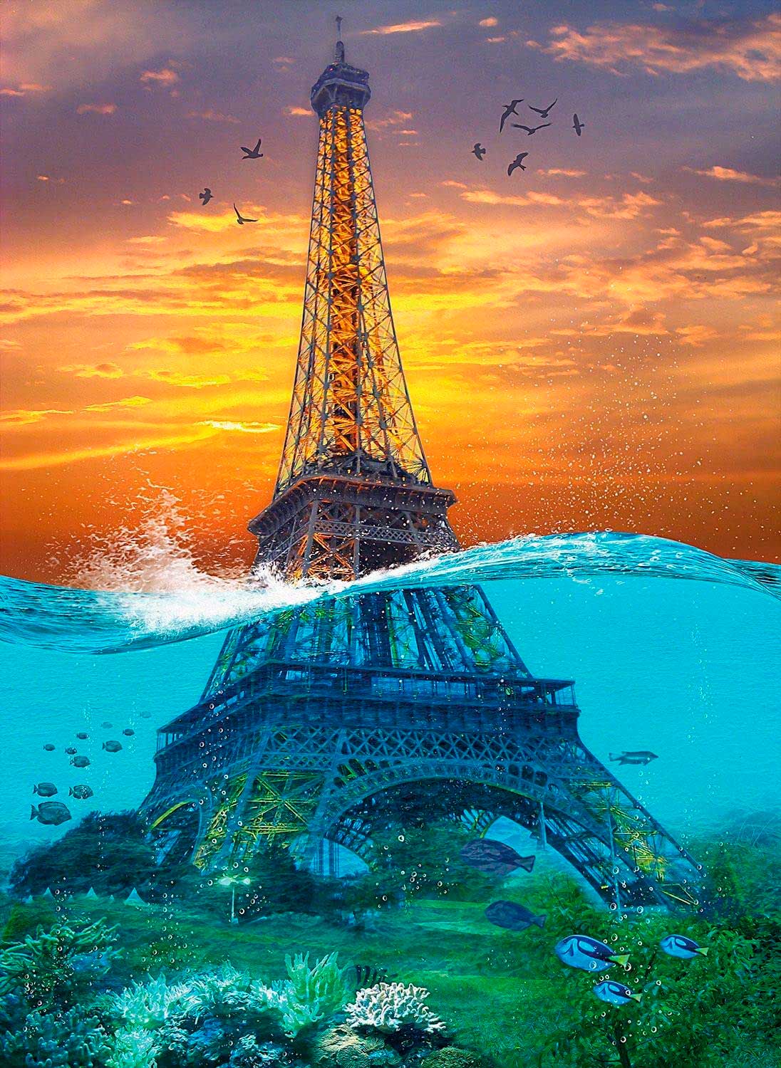 Puzzle Nova Torre Eiffel Surrealista de 1000 Piezas