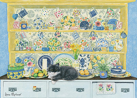 Puzzle Otter House El Aparador y El Gato de 1000 Piezas