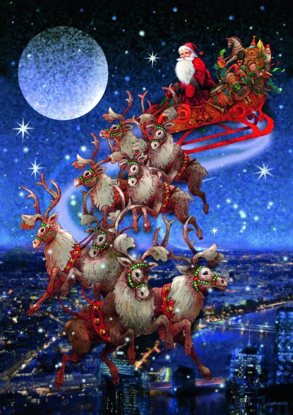 Puzzle Piatnik El Trineo de Papá Noel de 1000 Piezas
