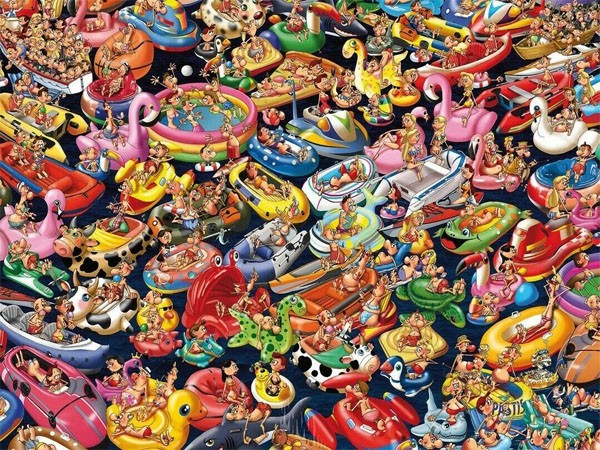 Puzzle Piatnik Flotando a la Deriva de 1000 Piezas