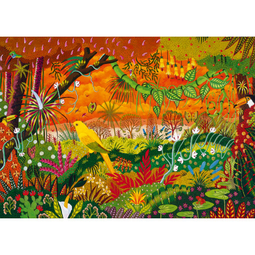 Puzzle Pieces and Peace Cotorra Dorada de 2000 Piezas