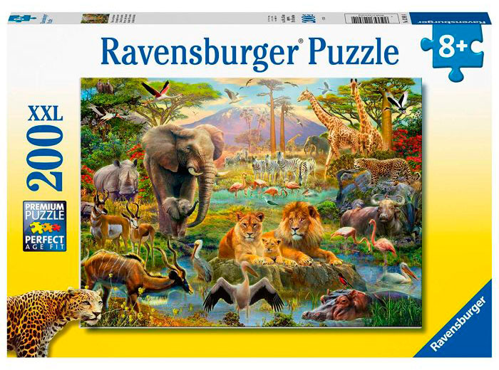 Pasado Gaseoso Bangladesh Comprar Puzzle Ravensburger Animales de la Sabana XXL de 200 Piezas -  Ravensburger-128914