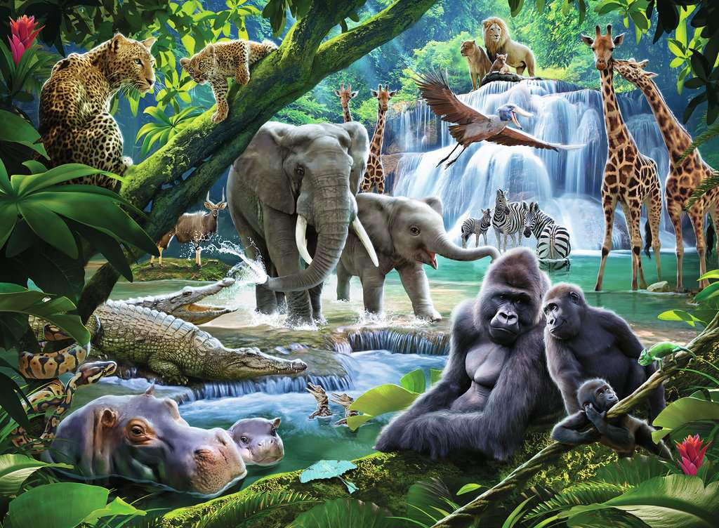 Comprar Puzzle Ravensburger Animales de la Selva XXL de 100 Piezas -  Ravensburger-129706