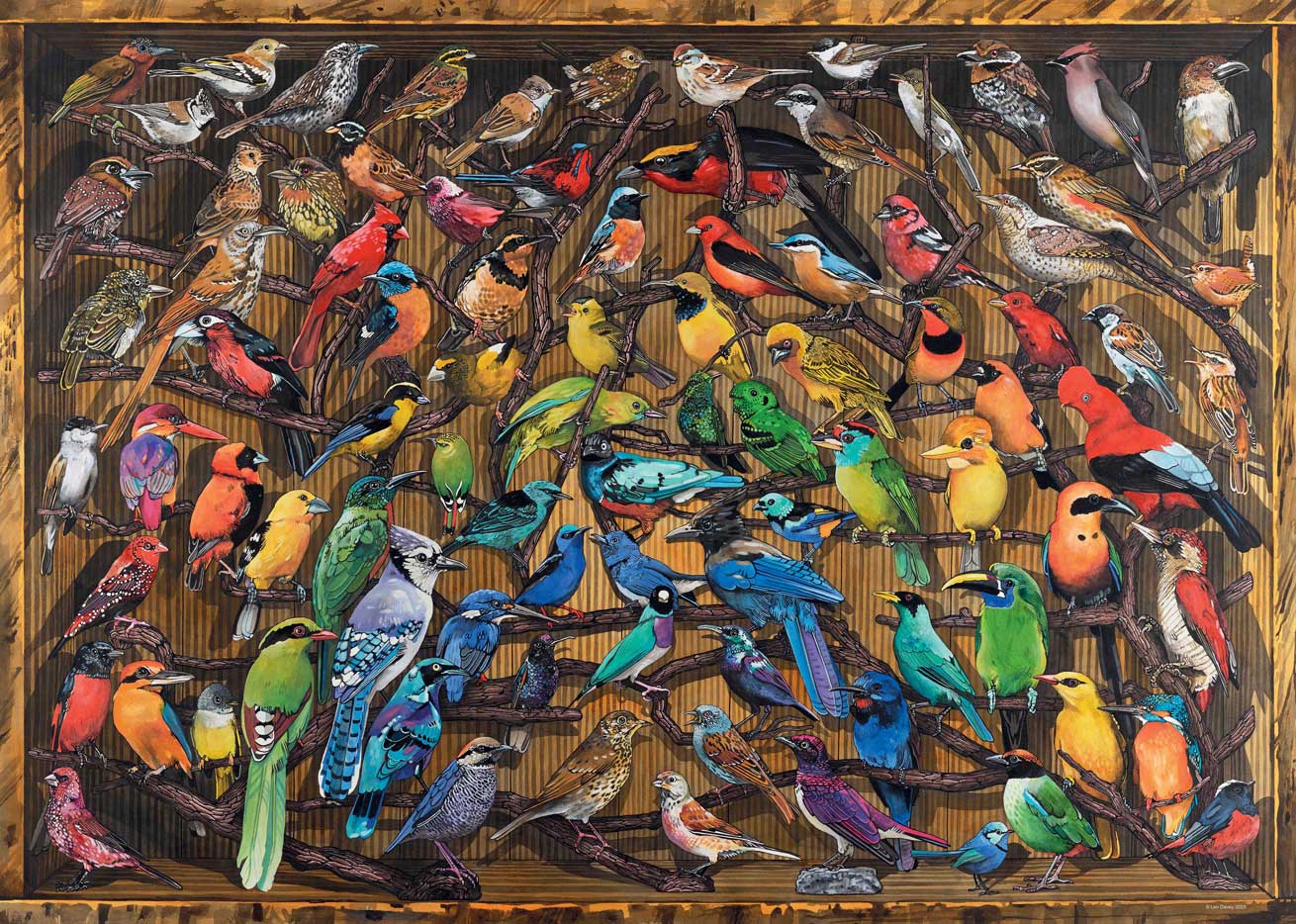 Puzzle Ravensburger Arco Iris de Pájaros de 1000 Piezas