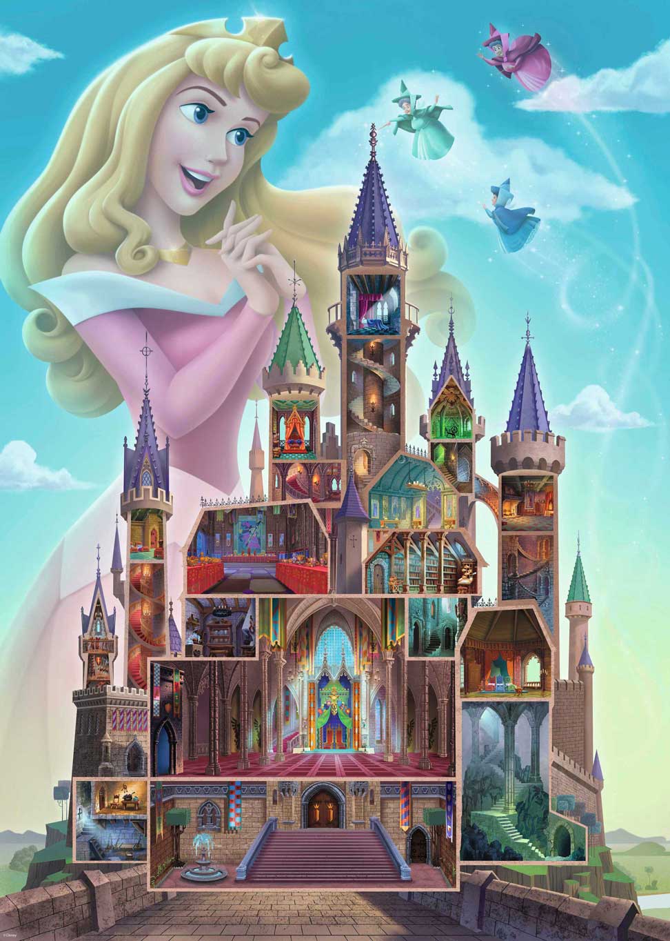 Puzzle Ravensburger Castillos Disney: Aurora Bella Durmiente de