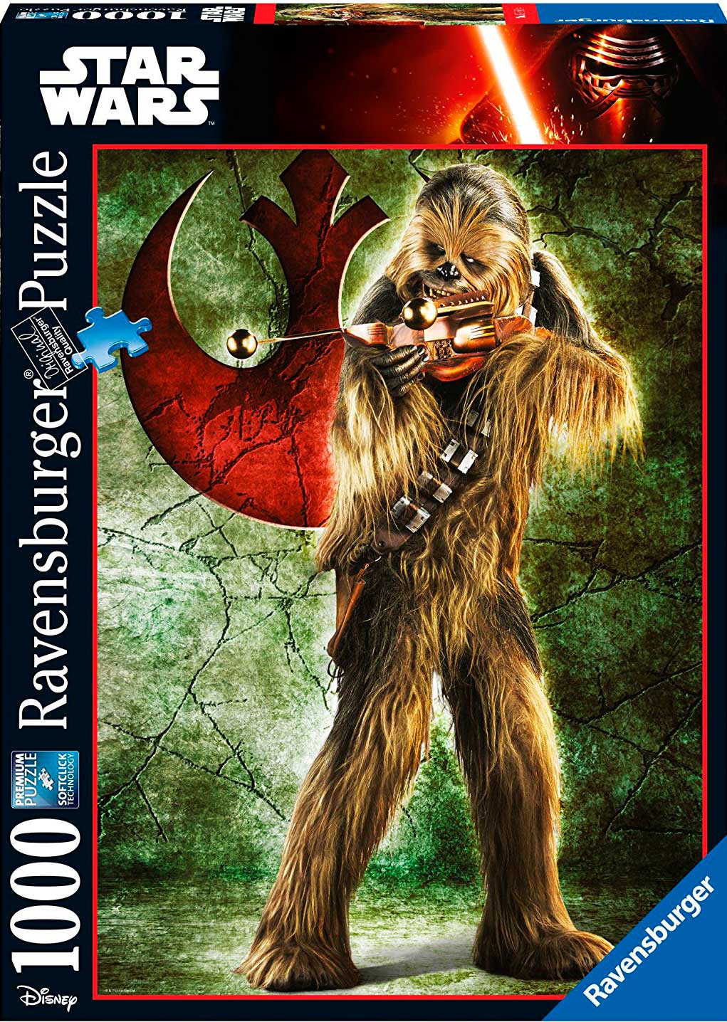 Puzzle Ravensburger Chewbacca Star Wars de 1000 Piezas