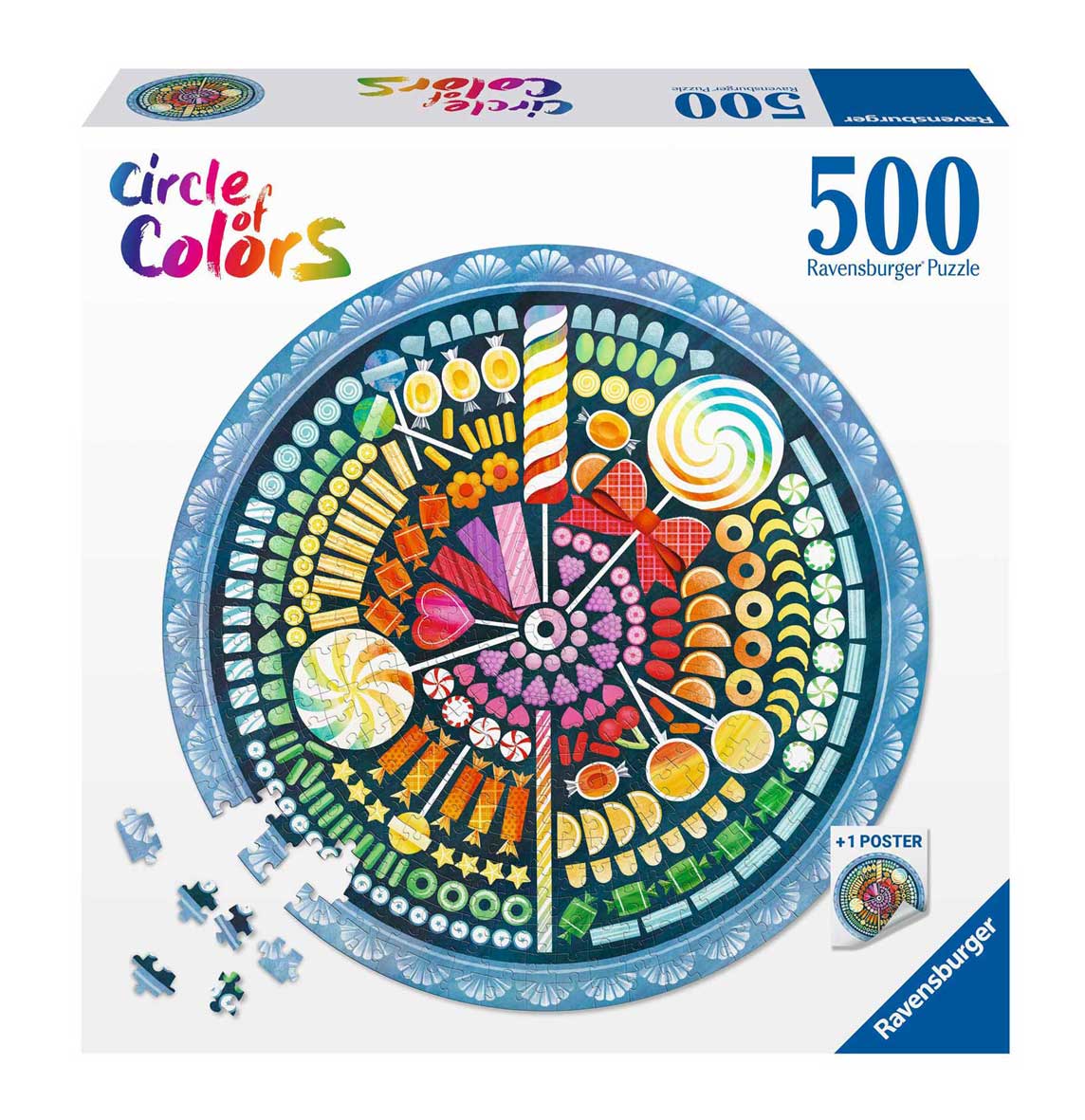 Puzzle Ravensburger Circular Caramelos de 500 Piezas