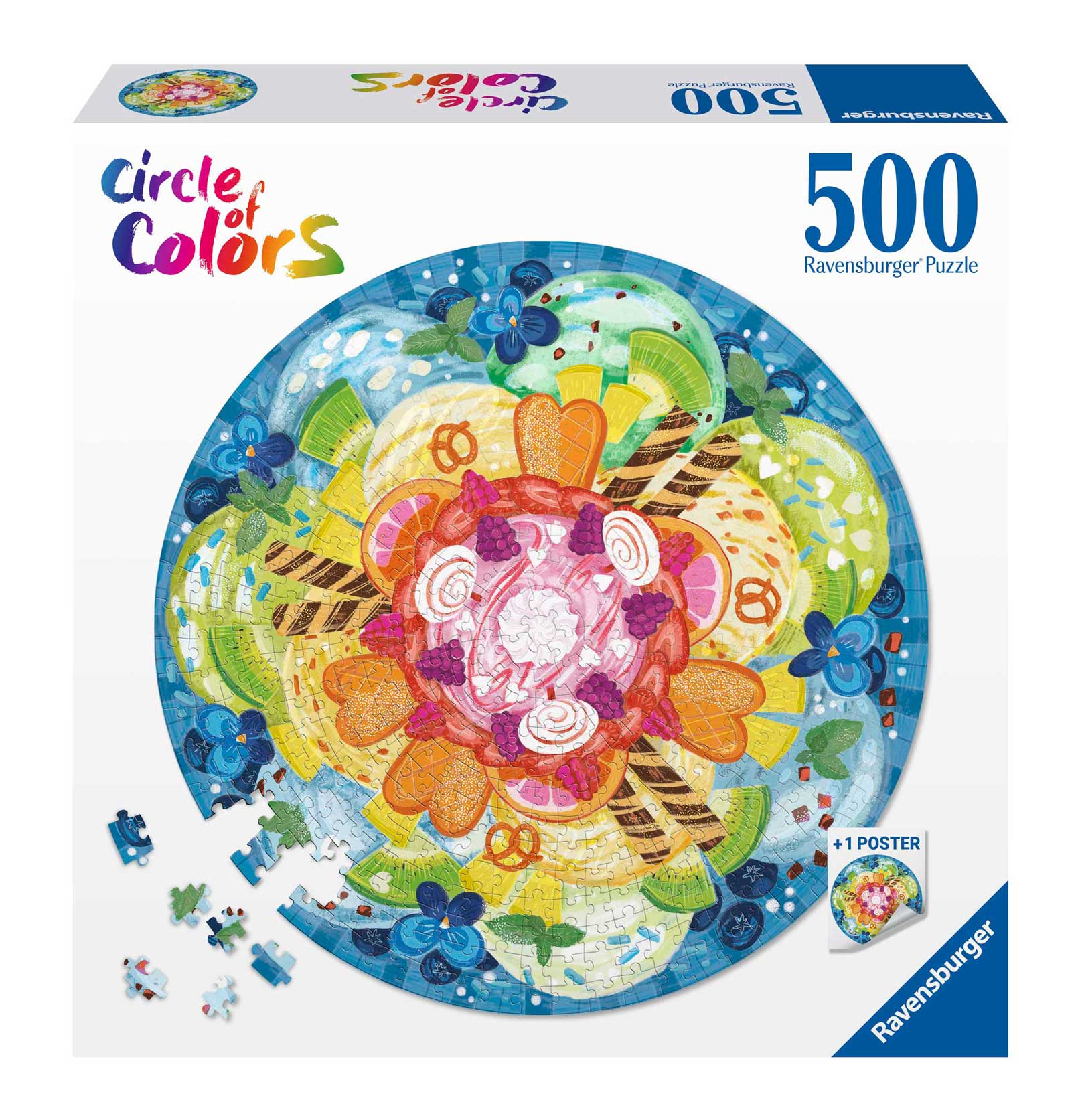 Puzzle Ravensburger Circular Copa de Helado de 500 Piezas