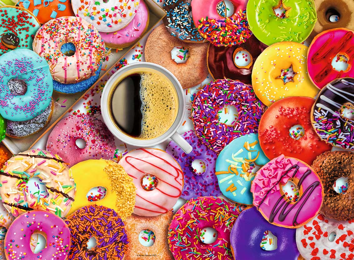 Puzzle Ravensburger Donuts de Colores de 500 Piezas