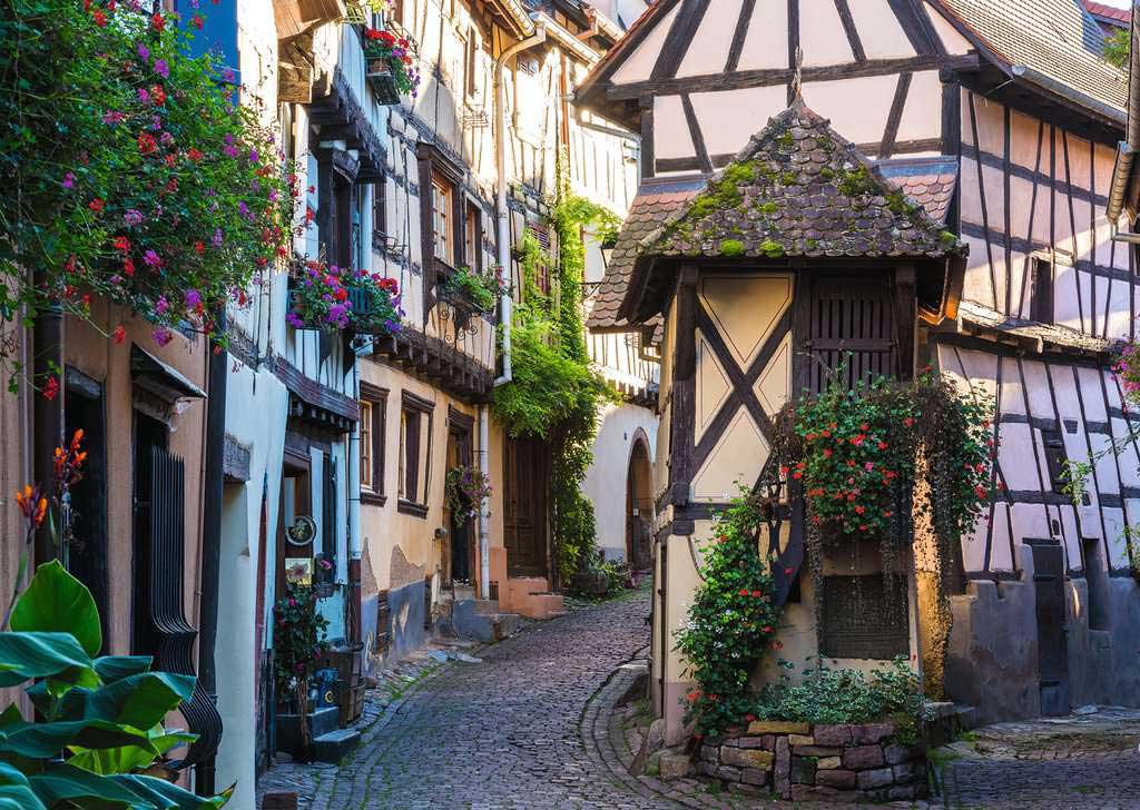 Puzzle Ravensburger Eguisheim en Alsacia, Francia de 1000 Pieza
