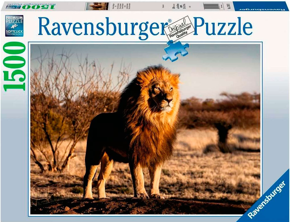 Puzzle Ravensburger El León el Rey de los Animales de 1500 Piez