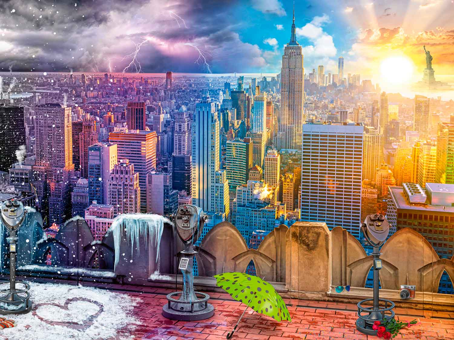Puzzle Ravensburger Estaciones de Nueva York de 1500 Piezas