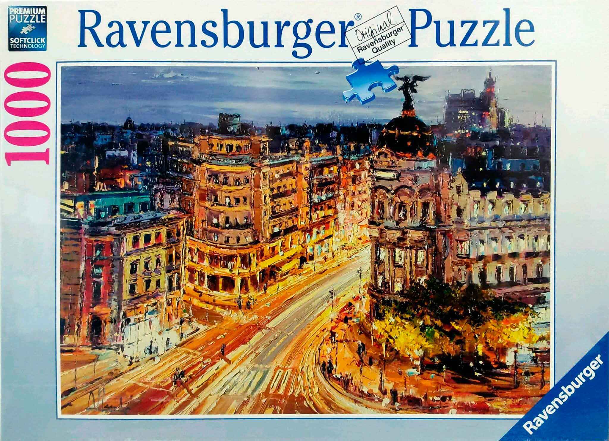 Puzzle Ravensburger Gran Vía, Madrid de 1000 Piezas