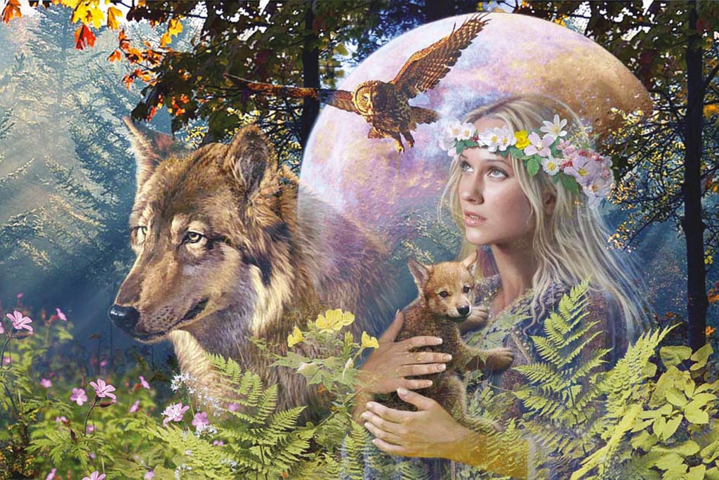 Puzzle Ravensburger La Niña y el Lobo de 3000 Piezas