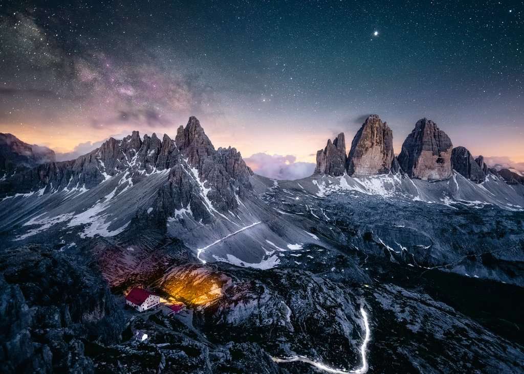 Puzzle Ravensburger Las Tres Cimas de Lavaredo, Dolomitas 1000P