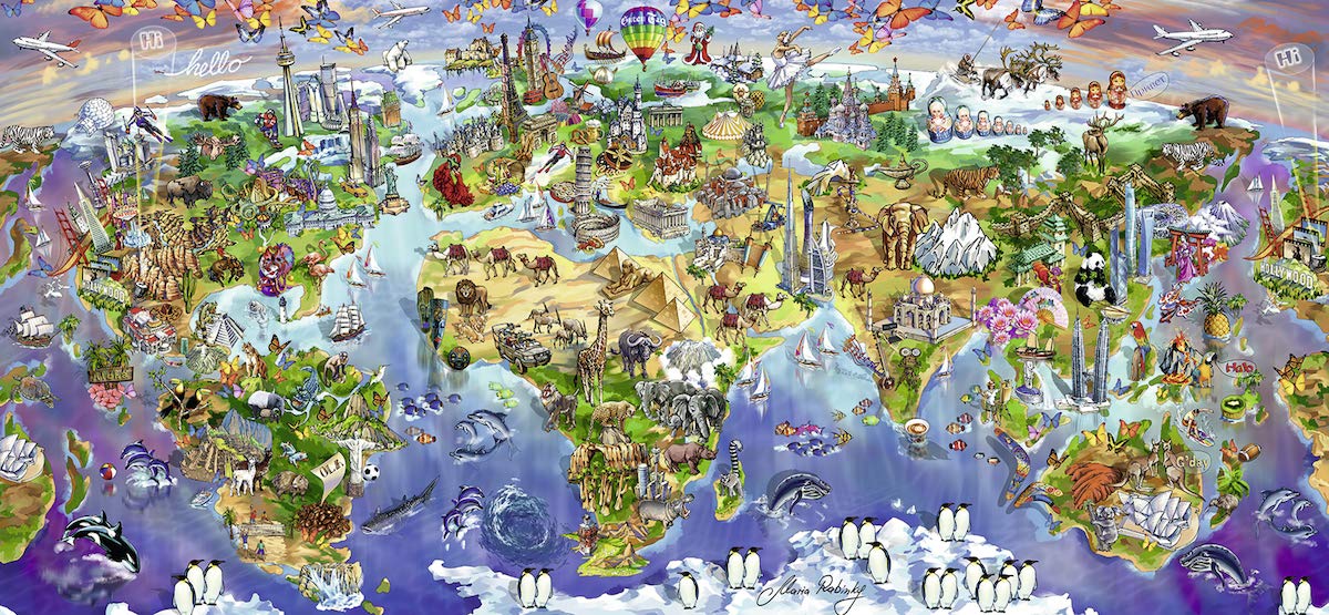 Puzzle Ravensburger Maravillas del Mundo de 2000 Piezas