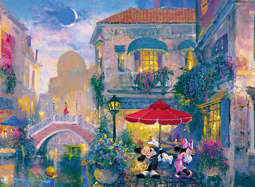 Puzzle Ravensburger Mickey y Minnie en Venecia de 500 Piezas