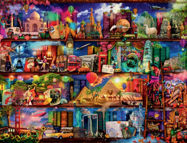 Puzzle Ravensburger Milagroso Mundo de los Libros de 2000 Pieza
