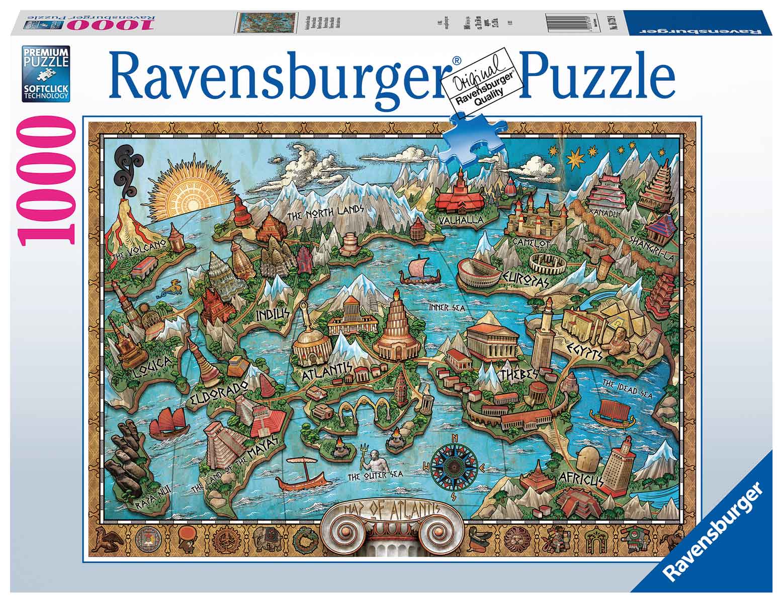 Puzzle Ravensburger Misteriosa Atlantis de 1000 Piezas
