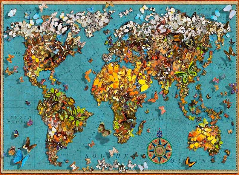 Puzzle Ravensburger Mundo de las Mariposas de 500 Piezas
