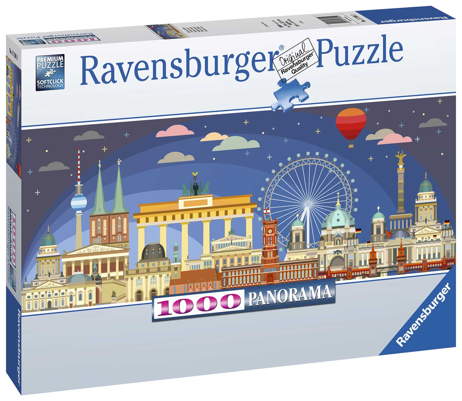 Comprar Puzzle Ravensburger Panorama Berlín de Noche de 1000 Piezas