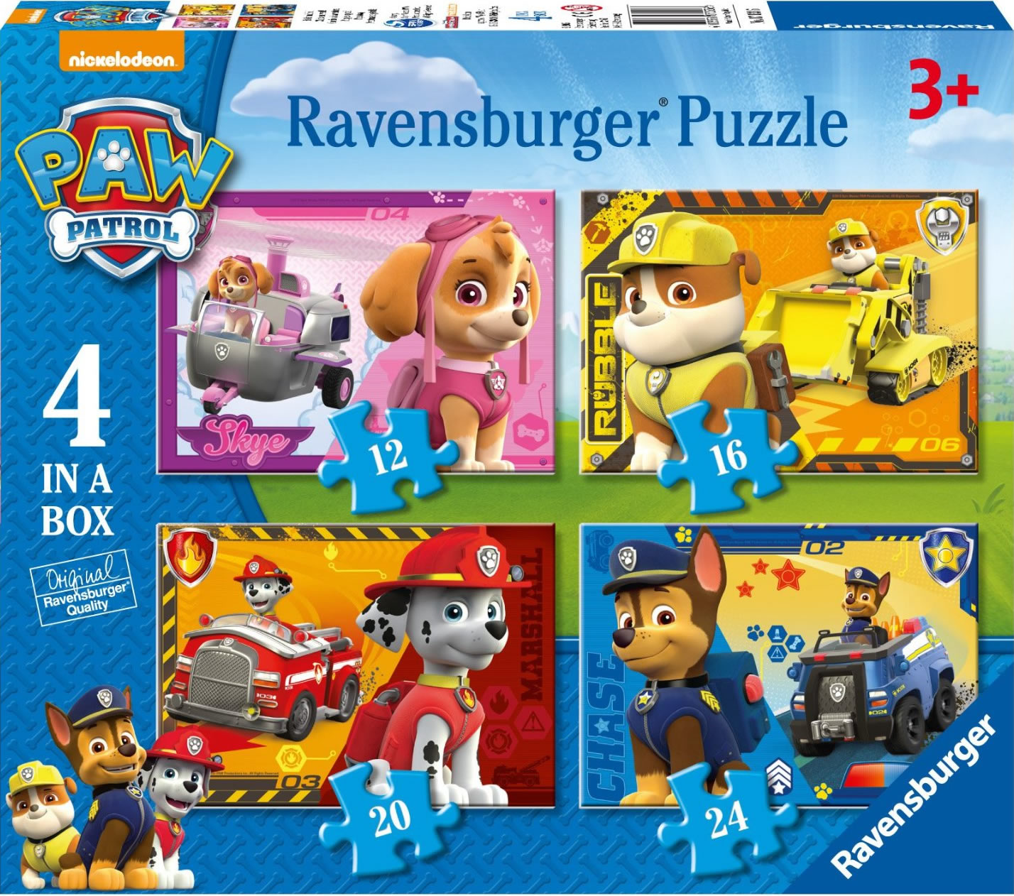 Trefl Paw Patrol La Patrulla Canina – 2 Memo Puzzles De 30 Y 48 Piezas, Para Niños +3 Años, Con Ilustraciones De Los Personajes