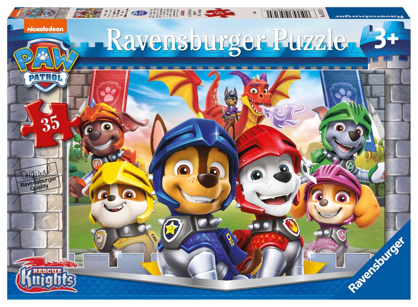 Prescripción A veces a veces acelerador Comprar Puzzle Ravensburger Patrulla Canina Rescue Knights de 35 P -  Ravensburger-056170