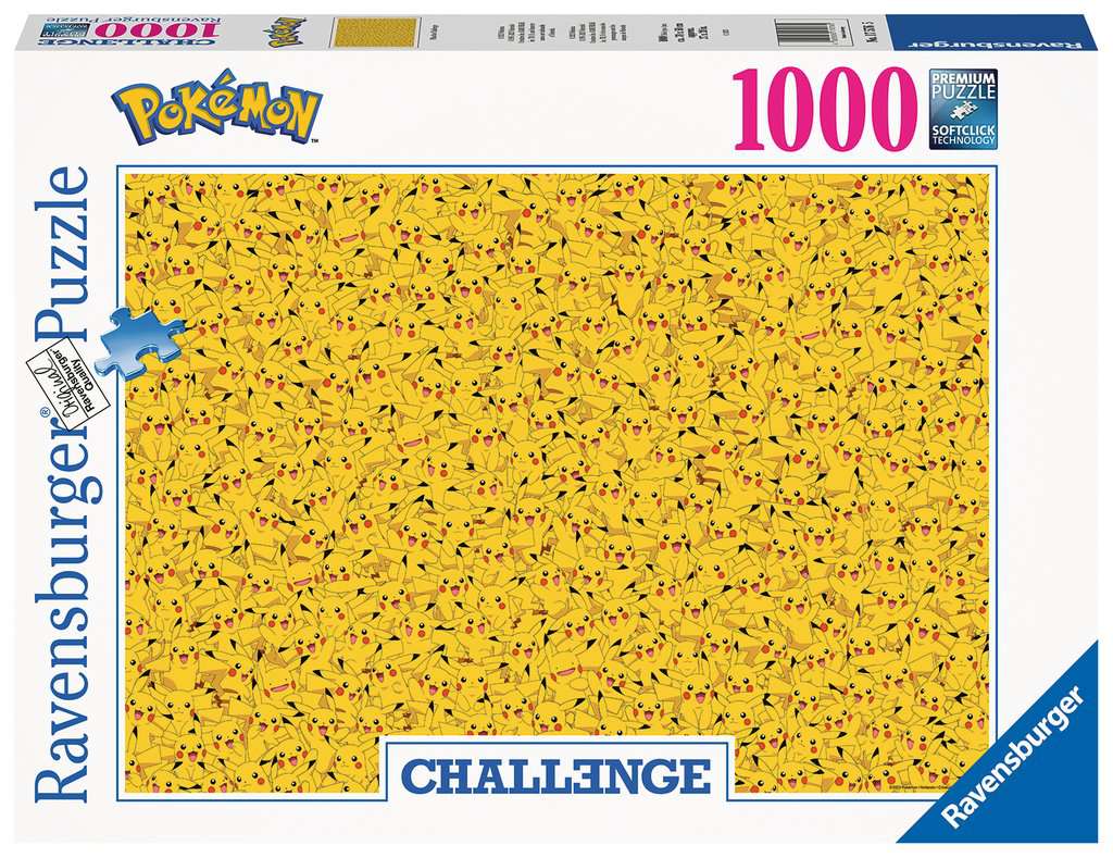 Comprar Puzzle Ravensburger Pokemon Pikachu Challenge de 1000 Pzs -  RAVENSBURGER-175765