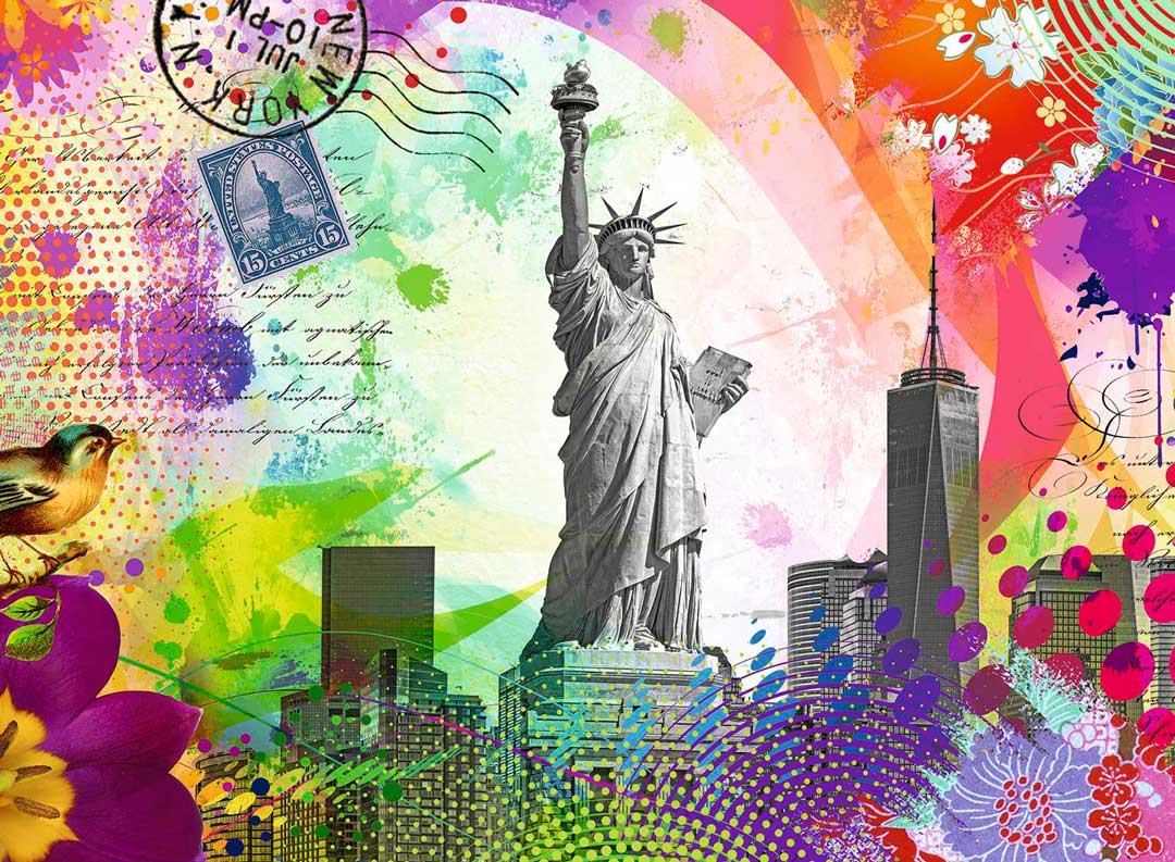 Puzzle Ravensburger Postal de Nueva York de 500 Piezas
