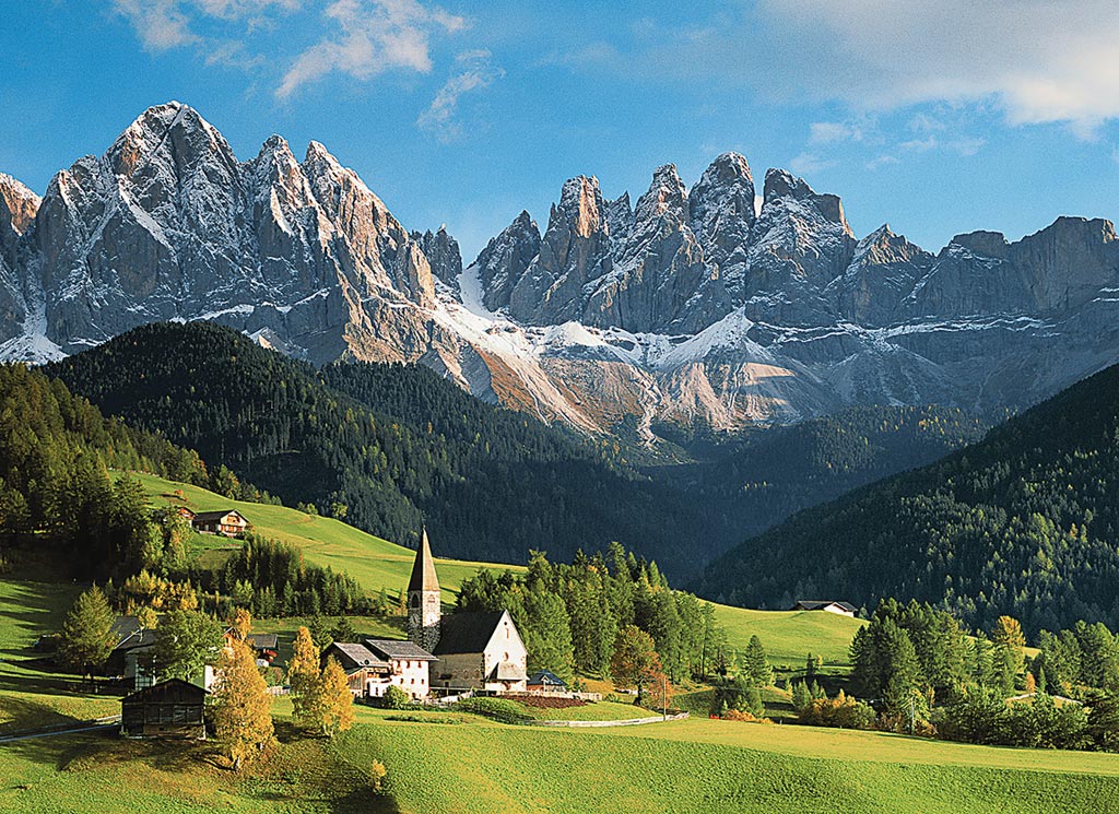 Puzzle Ravensburger Santa Magdalena, Dolomitas de 1500 Piezas
