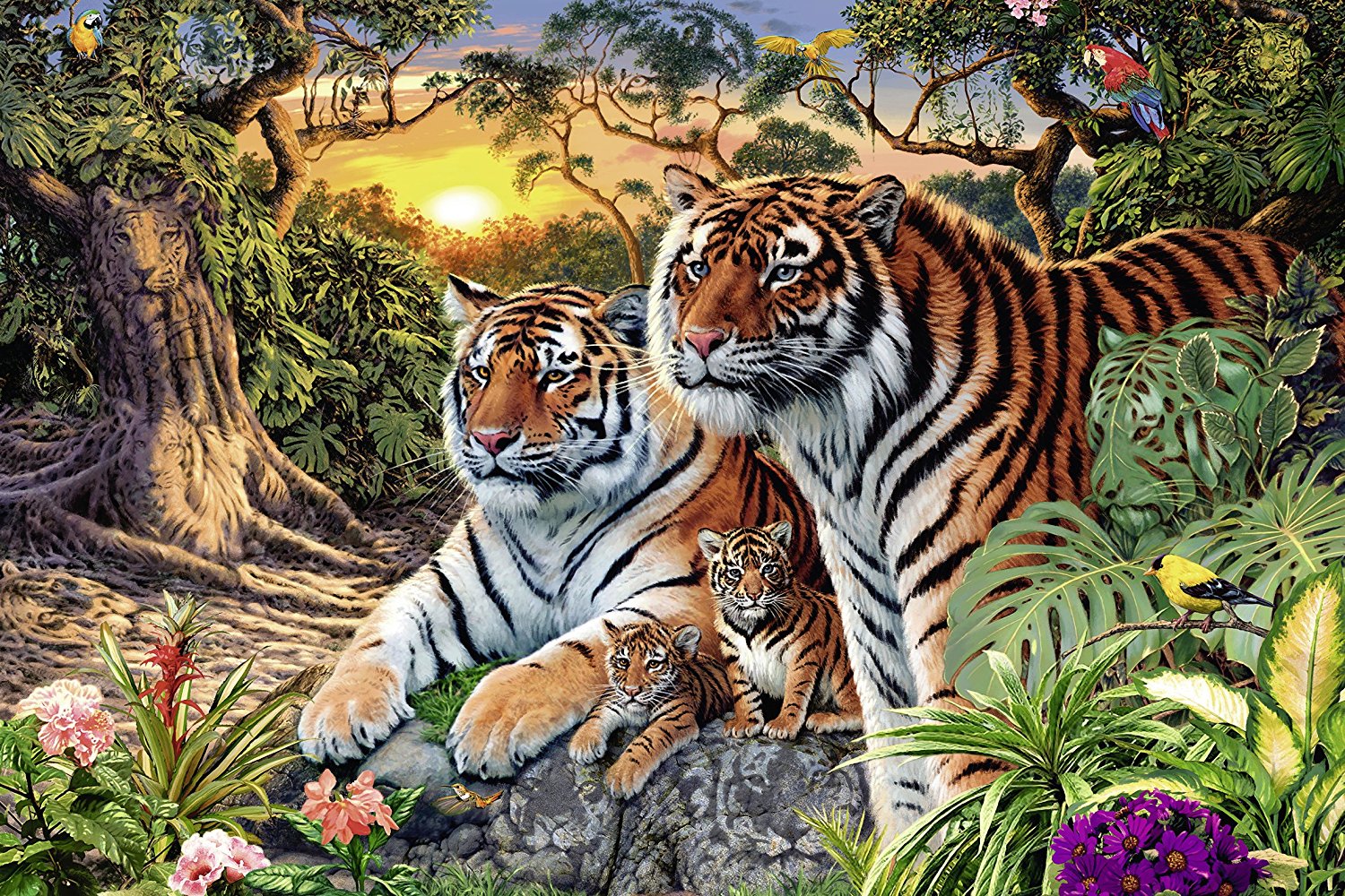 Puzzle Ravensburger Tigre Oculto de 3000 Piezas