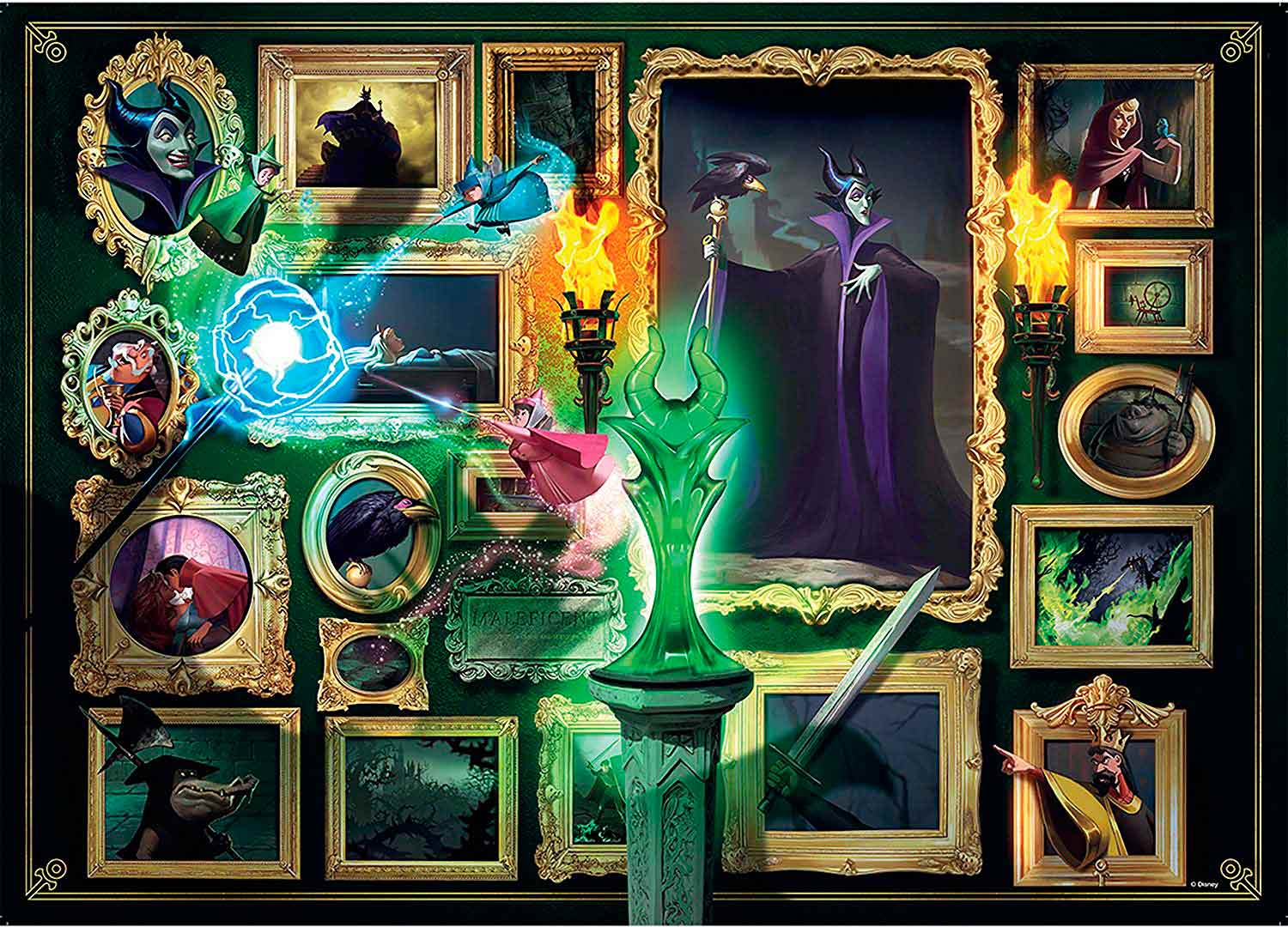 Puzzle Ravensburger Villanos Disney: Maléfica de 1000 Piezas