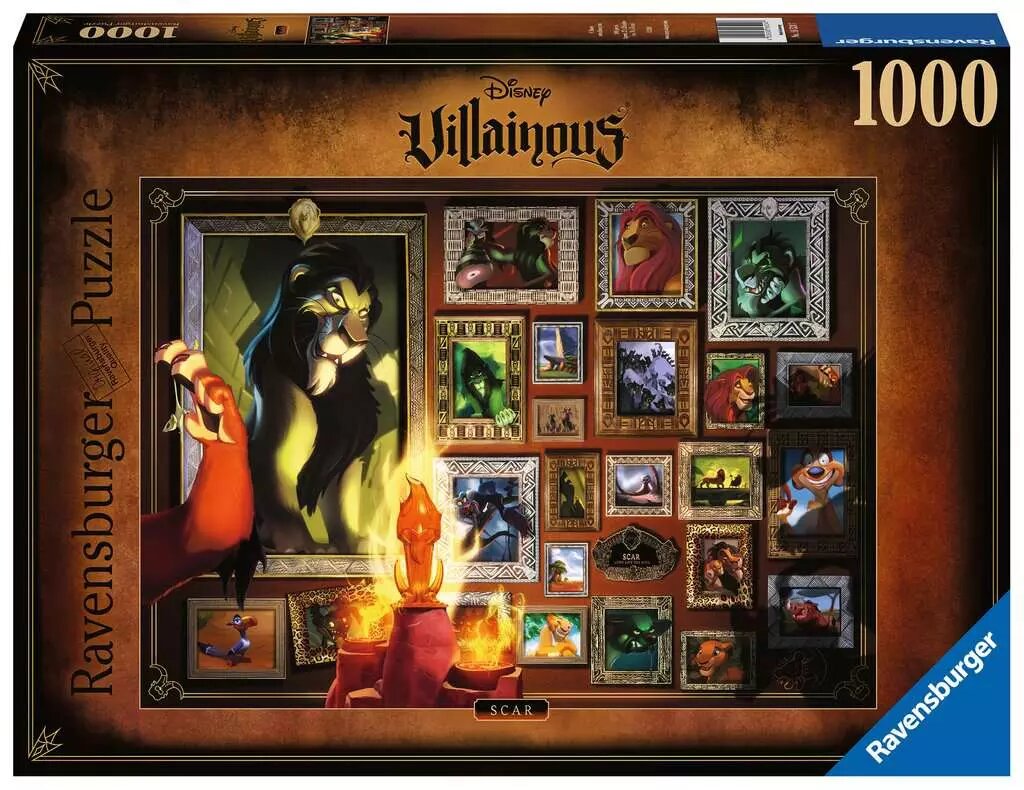 Comprar Puzzle Ravensburger Villanos Disney Scar de 1000 Piezas Ravensburger165247