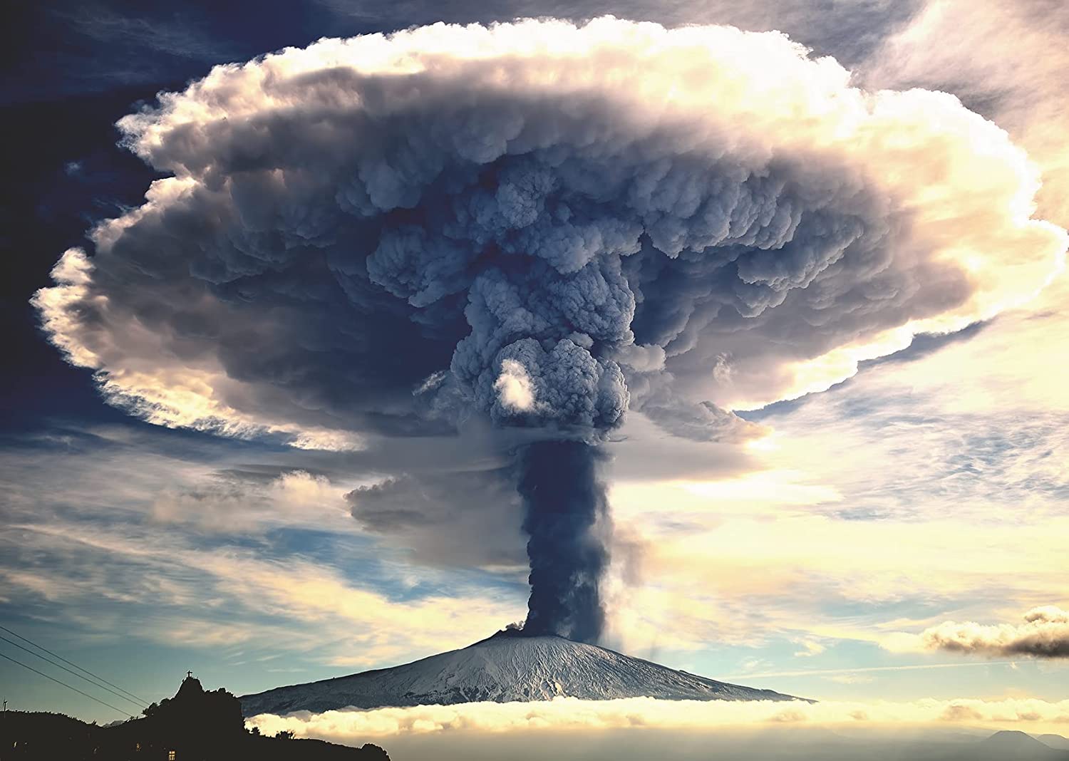 Puzzle Ravensburger Volcan Etna de 1000 Piezas