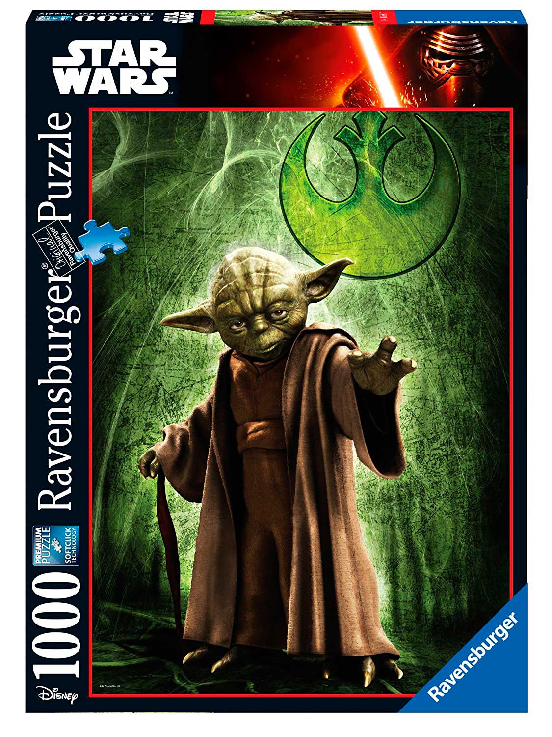 Puzzle Ravensburger Yoda Star Wars de 1000 Piezas