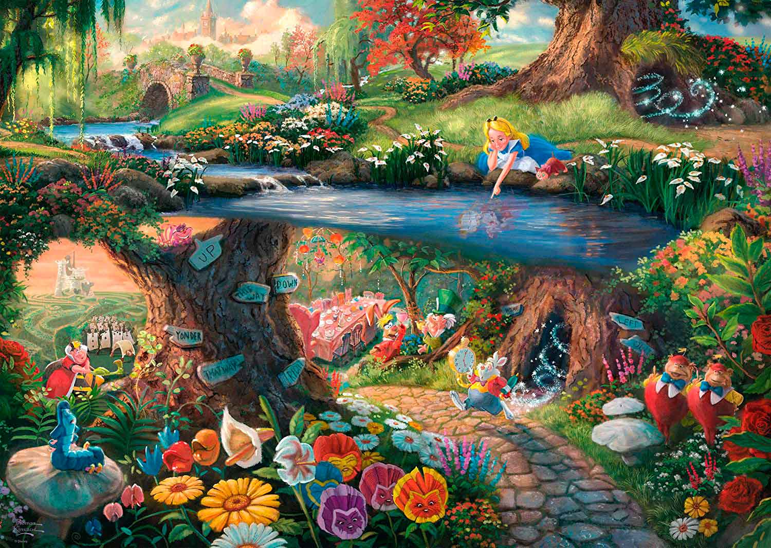 Puzzle Schmidt Alicia en el País de las Maravillas de 1000 Piez