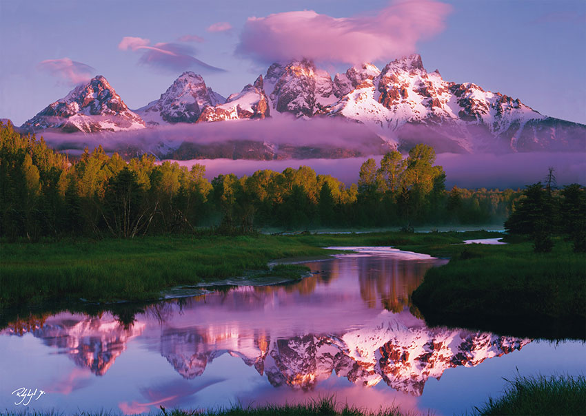 Puzzles de Paisajes, Puzzle Schmidt Amanecer en las Montañas Nevadas de 1000 Pieza