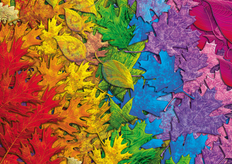 Puzzle Schmidt Hojas Coloridas de 1500 Piezas