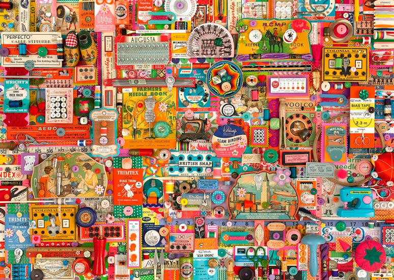 Puzzle Schmidt Mercería Vintage de 1000 Piezas