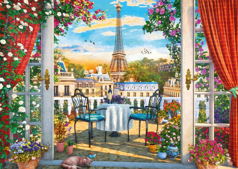 Puzzle Schmidt Una Terraza en París de 1000 Piezas